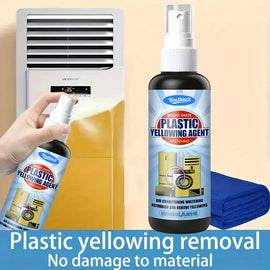 Plastic Restoration Liquid, Anti-Yellowing Cleaner for AC Panels and Lamp Covers, 50ml / 100ml