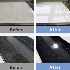 Marble and Stone Polishing Paste, Wax and Restorer for Countertops and Floors, 150g with Sponge