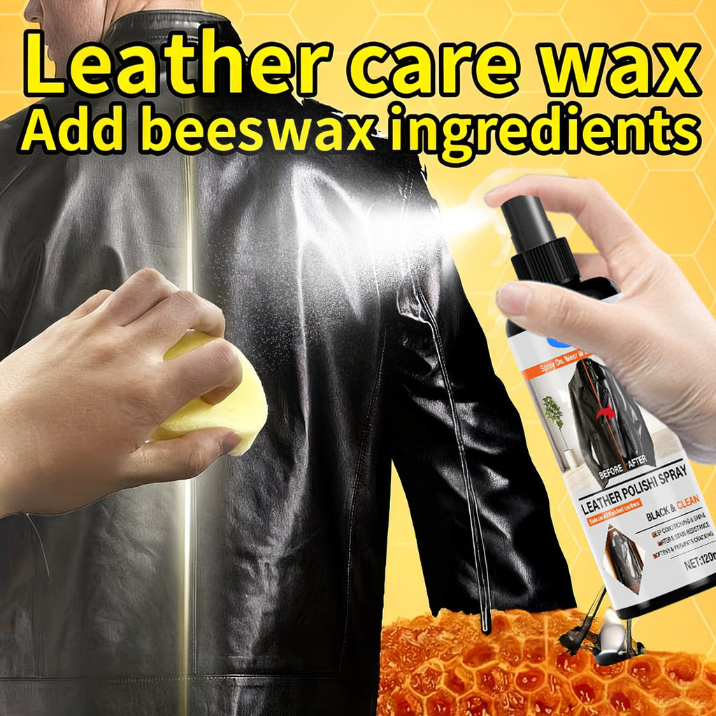 Leather Conditioner Oil, Restorer for Jackets, Sofas and Bags, 120ml with Sponge