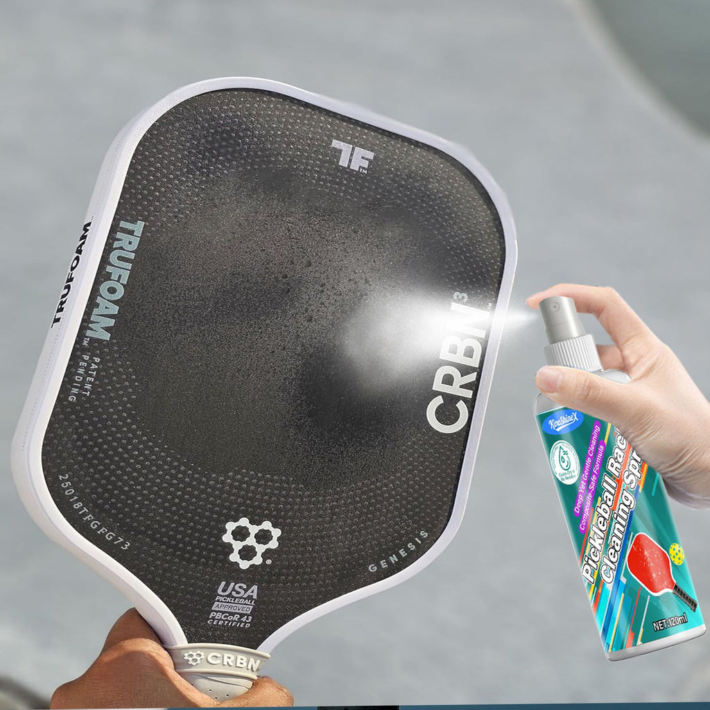 Pickleball Paddle Cleaner Spray Carbon Fiber Racket Cleaning Kit with Towel Detail View 5