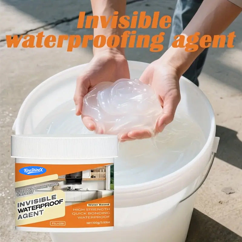 Clear Waterproof Sealant with Brush, Transparent Waterproof Coating for Sinks, Countertops, Walls and Pipe Seams
