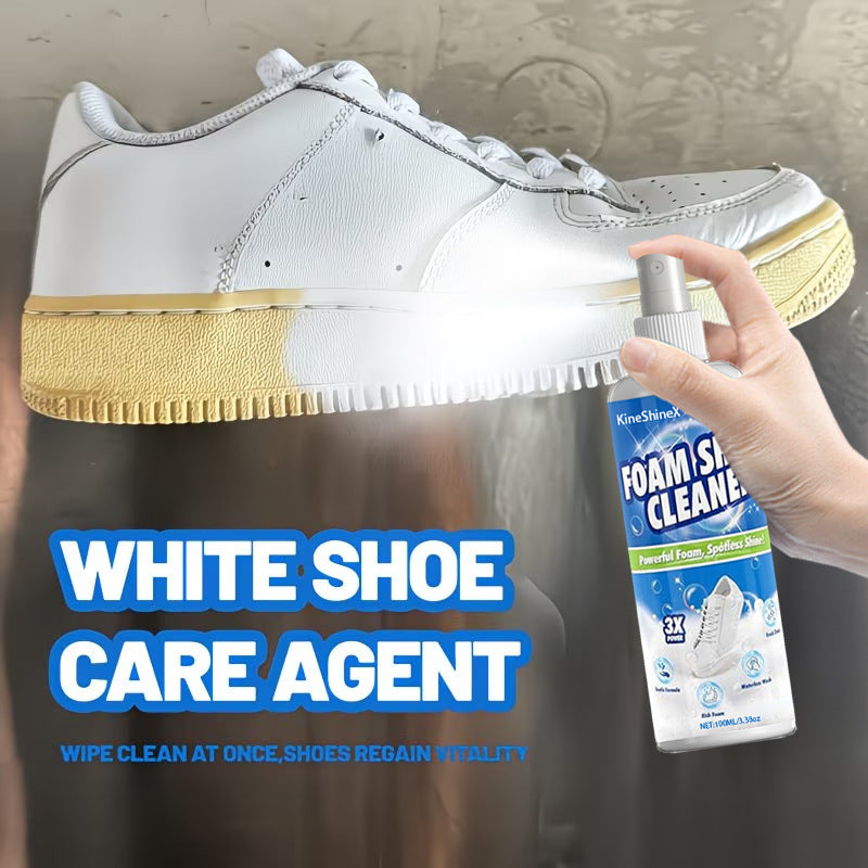 Sneaker Cleaner Kit, Shoe Cleaning Spray with Sponge for White Shoes and Trainers, 50ml / 100ml