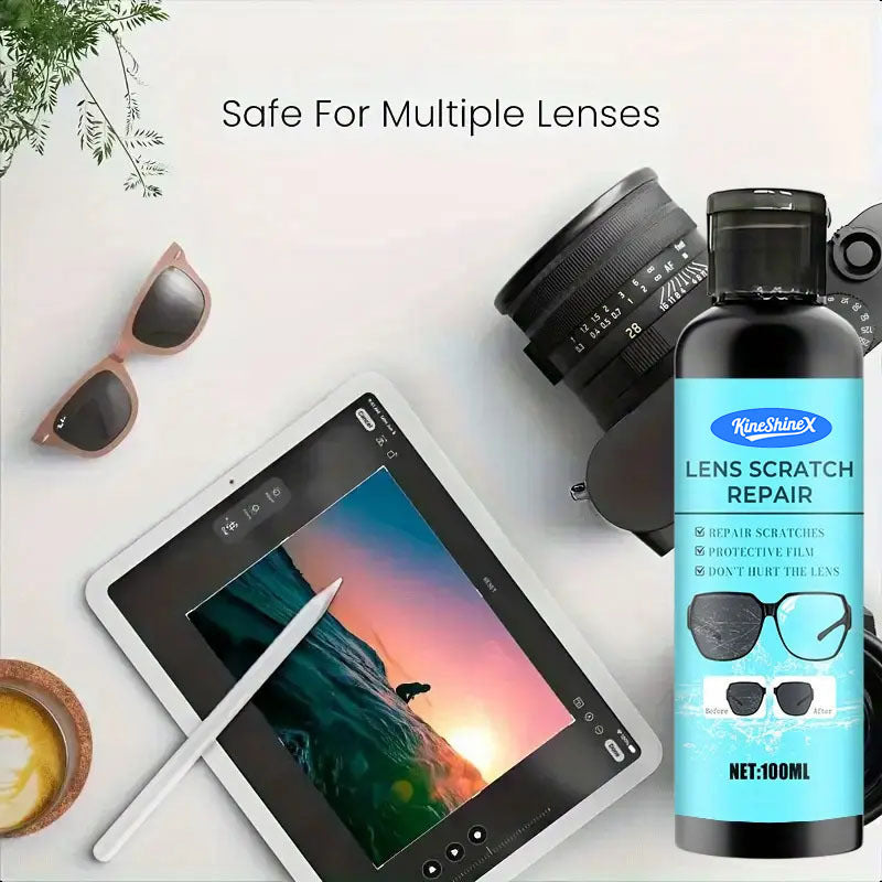 Eyeglass Repair Paste, Lens and Frame Protector Against Scratches and Yellowing, 30ml / 100ml with Sponge