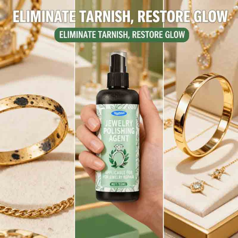 Silver Polish and Tarnish Remover, Cleaning Kit for Silverware and Jewellery, 50ml / 100ml with Cloth