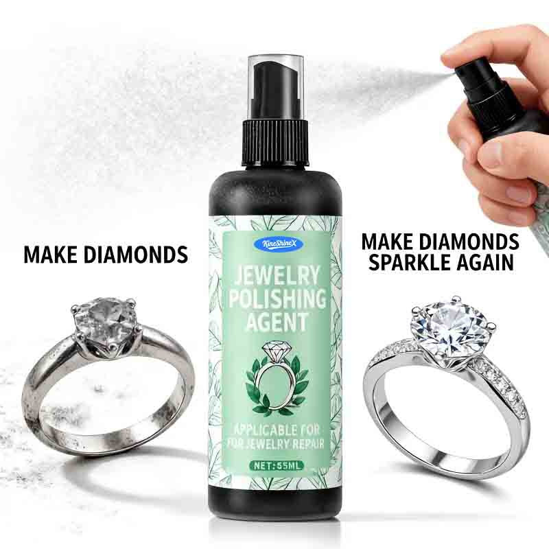 Silver Polish and Tarnish Remover, Cleaning Kit for Silverware and Jewellery, 50ml / 100ml with Cloth