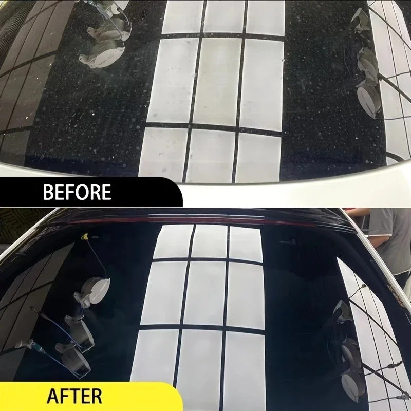Glass Polishing Powder, Cerium Oxide Scratch Remover for Car Windows and Mirrors, 80g with Sponge