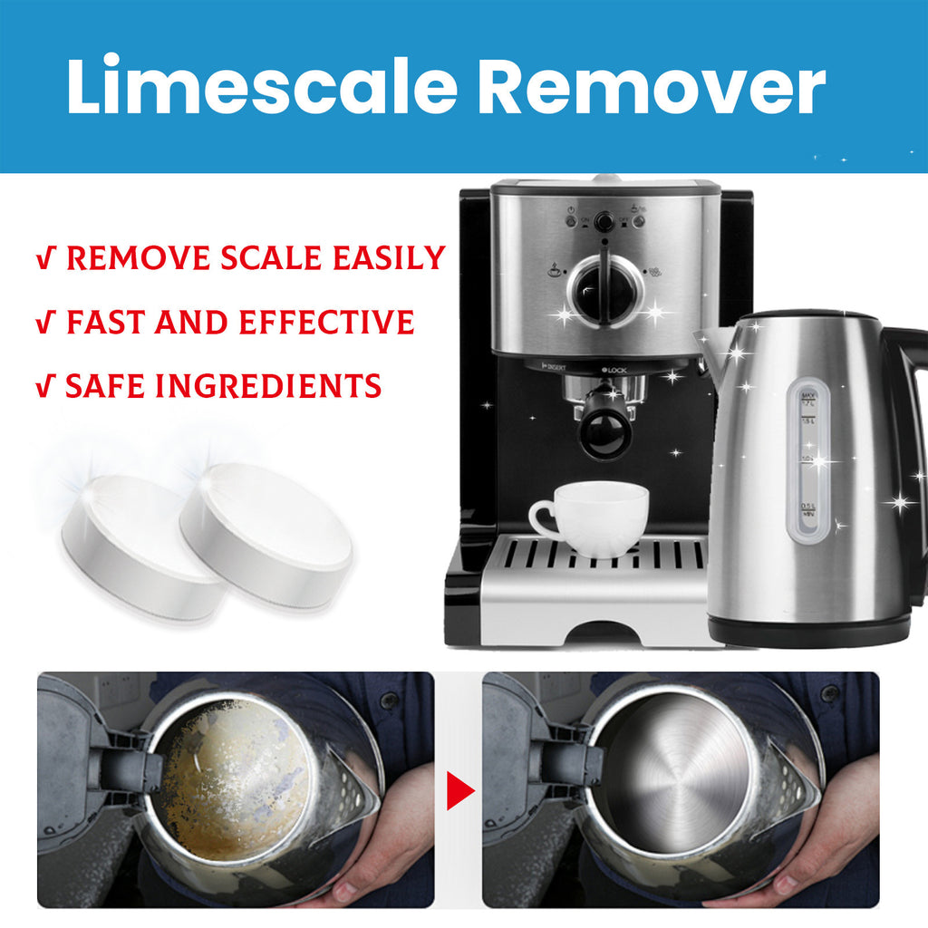 Tea and Coffee Stain Remover Tablets, Descaler for Kettles, Cups and Coffee Machines