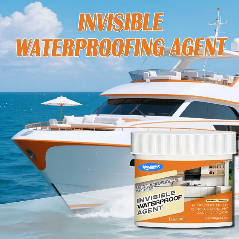 Clear Waterproof Sealant with Brush, Transparent Waterproof Coating for Sinks, Countertops, Walls and Pipe Seams