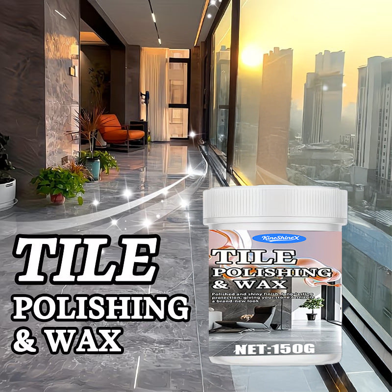 Marble and Stone Polishing Paste, Wax and Restorer for Countertops and Floors, 150g with Sponge