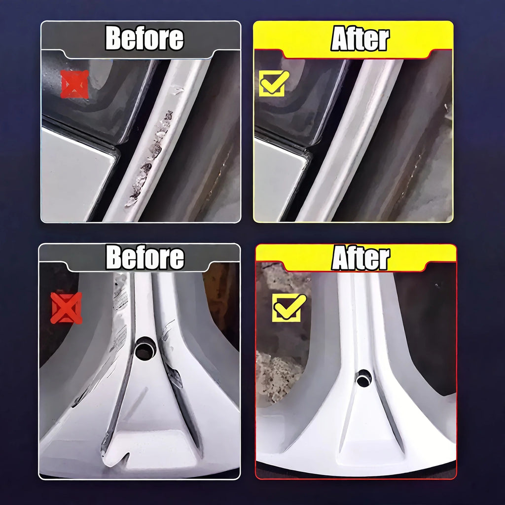 Wheel Rim Repair Kit, Scratch and Kerb Rash Remover for Alloy Wheels, 50ml / 100ml with Sponge