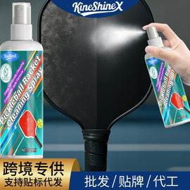 Pickleball Paddle Cleaner Spray Carbon Fiber Racket Cleaning Kit with Towel Detail View 1