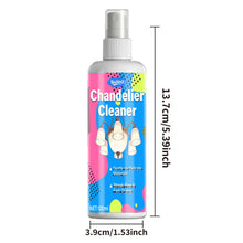 Load image into Gallery viewer, Crystal Chandelier Cleaning Spray with Cloth, 120ml Glass Light Fixture Cleaner for Pendant Lamps and Crystal Decor
