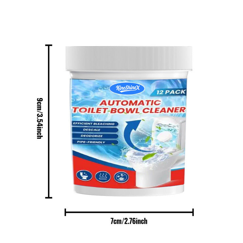 Toilet Bowl Cleaning Tablets, Effervescent Descaler and Deodoriser, 6 or 12 Tablets