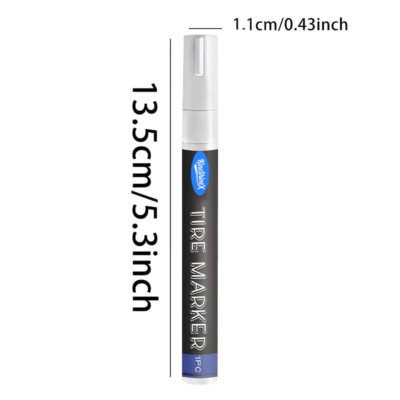 KineShineX轮胎记号笔轮胎轮毂颜值加速器适配各类胎壁白边DIY