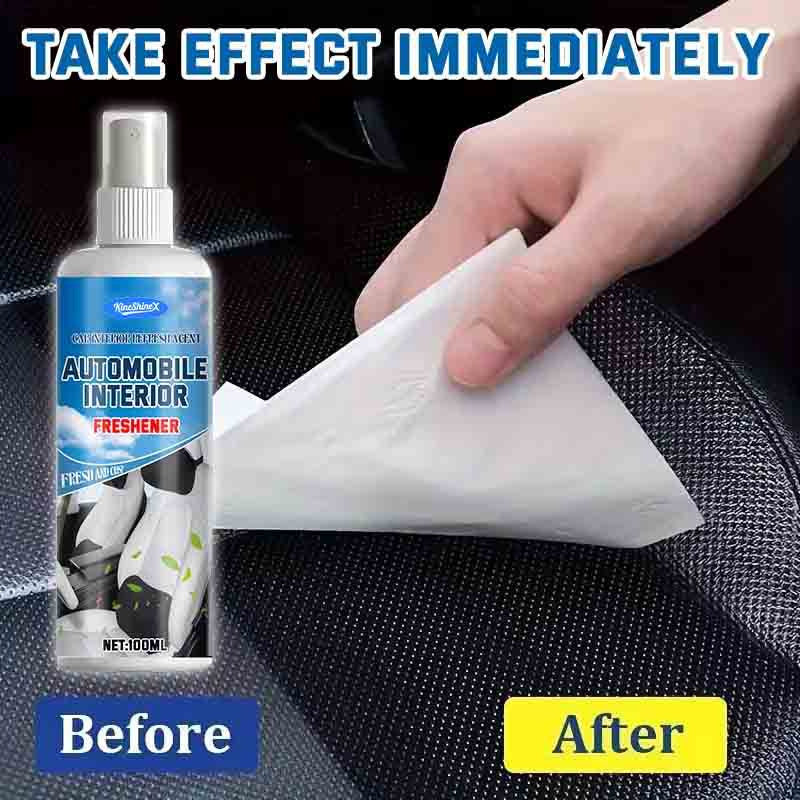 Plastic and Leather Restorer, Colour Reviver for Car Interiors and Trim, 100ml with Cloth