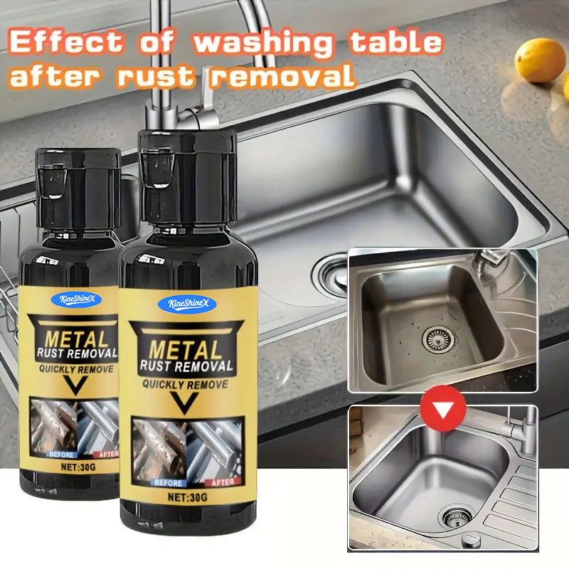 Metal Cleaning Paste, Chrome and Stainless Steel Polish, 30ml / 100ml with Cleaning Pad