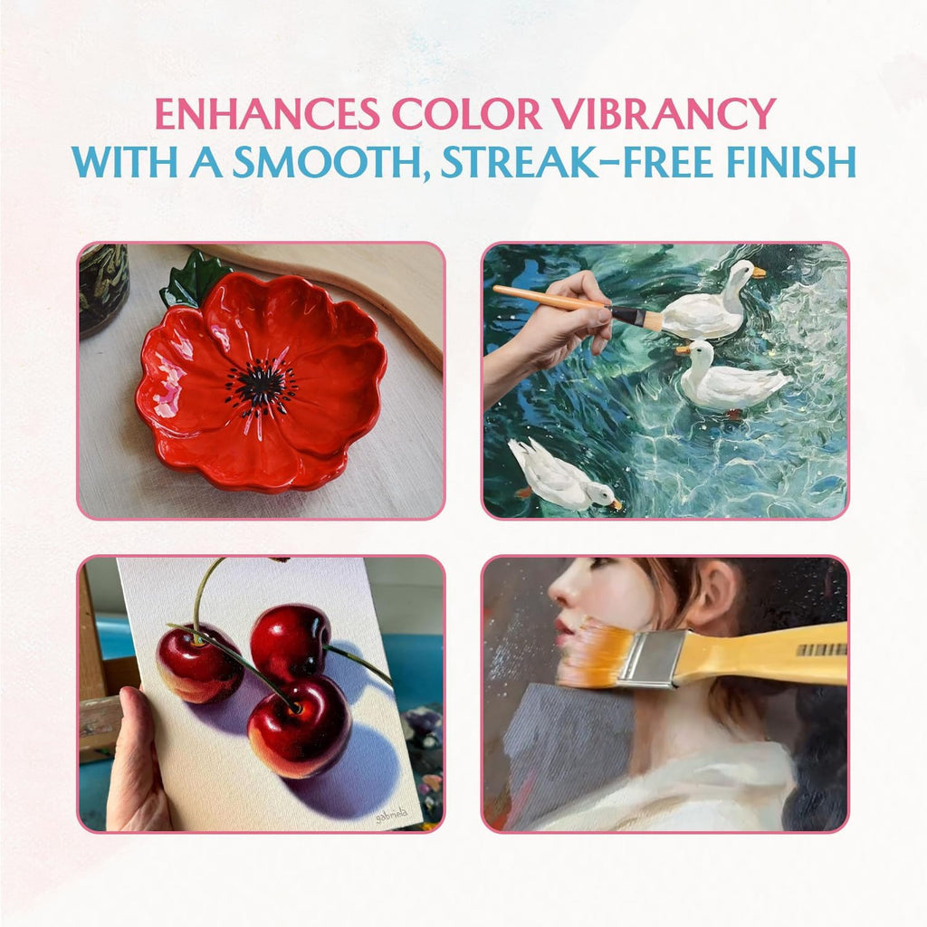 Acrylic Gloss Varnish Clear Protective Sealer for Artists Canvas Wood Paint