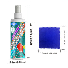 Load image into Gallery viewer, Pickleball Paddle Cleaner Spray Carbon Fiber Racket Cleaning Kit with Towel Detail View 2