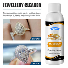 Load image into Gallery viewer, Jewelry Cleaning Solution, Liquid Cleaner for Gold, Silver, Watches and Diamonds, 100ml with Cloth