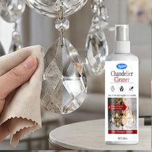 Load image into Gallery viewer, Chandelier Cleaner Spray 120ml, No-Rinse Drip-Dry Crystal &amp; Glass Cleaning Solution with Cloth