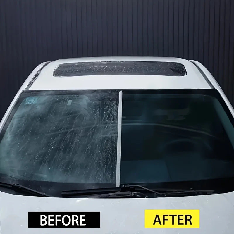 Glass Polishing Powder, Cerium Oxide Scratch Remover for Car Windows and Mirrors, 80g with Sponge