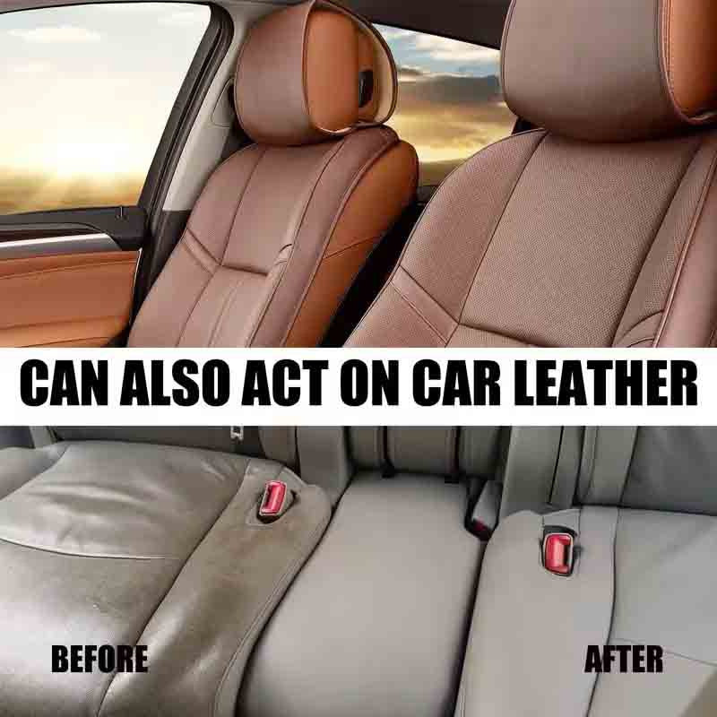 Plastic and Leather Restorer, Colour Reviver for Car Interiors and Trim, 100ml with Cloth