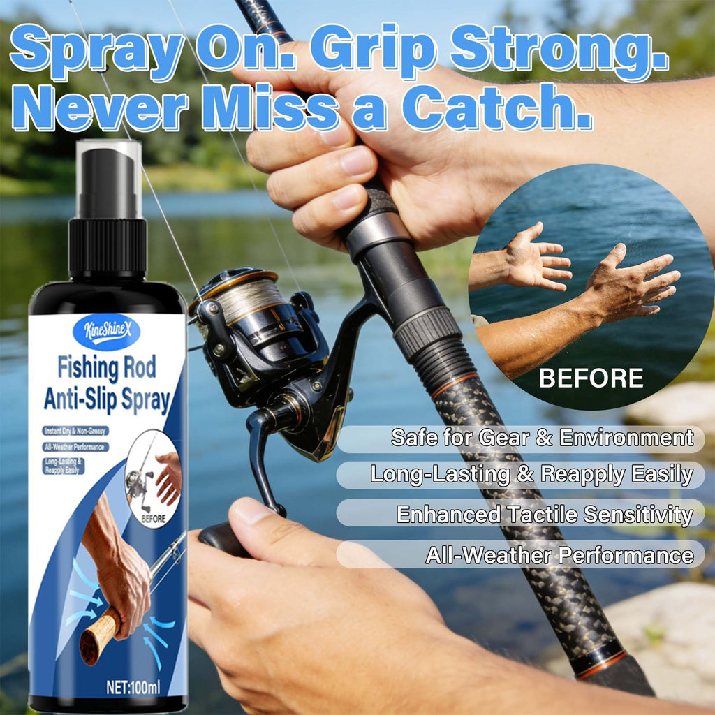 Fishing Rod Grip Spray Anti-Slip Sweat Absorption Tackifier for Anglers