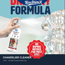 Chandelier cleaner spray bottle with cleaning cloth