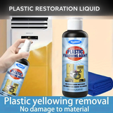 Plastic Restoration Liquid, Anti-Yellowing Cleaner for AC Panels and Lamp Covers, 50ml / 100ml