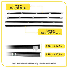 Load image into Gallery viewer, Fit 1984-1989 Toyota 4Runner Replacement Door Window Weatherstrip Seal Trim 4-40