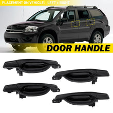 Load image into Gallery viewer, For 2004-2011 Mitsubishi Endeavor Left Right Exterior Black Door Handle 1/2/4PCS