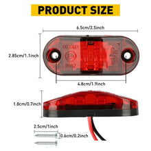 Load image into Gallery viewer, LED 10PCS LIGHTS MARKER CLEARANCE SIDE RED AMBER TRAILER TRUCK RV CARAVAN LIGHT