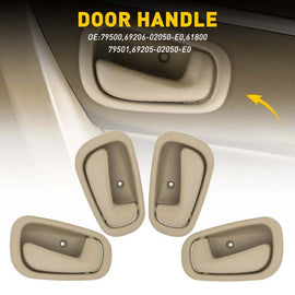 1/2x for Toyota Corolla Outdoor Interior Front Handle Door Driver Rear Passenger