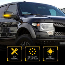 Load image into Gallery viewer, Sequential LED Blinker Side Mirror Amber Light for 2009-2014 F-150 White Ford