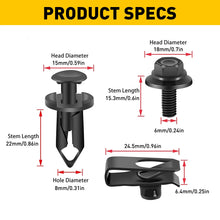 Load image into Gallery viewer, 28pcs Car Shield Splash Engine Kit Body Screw Bolts Nut Fender Bumper Clip Rivet