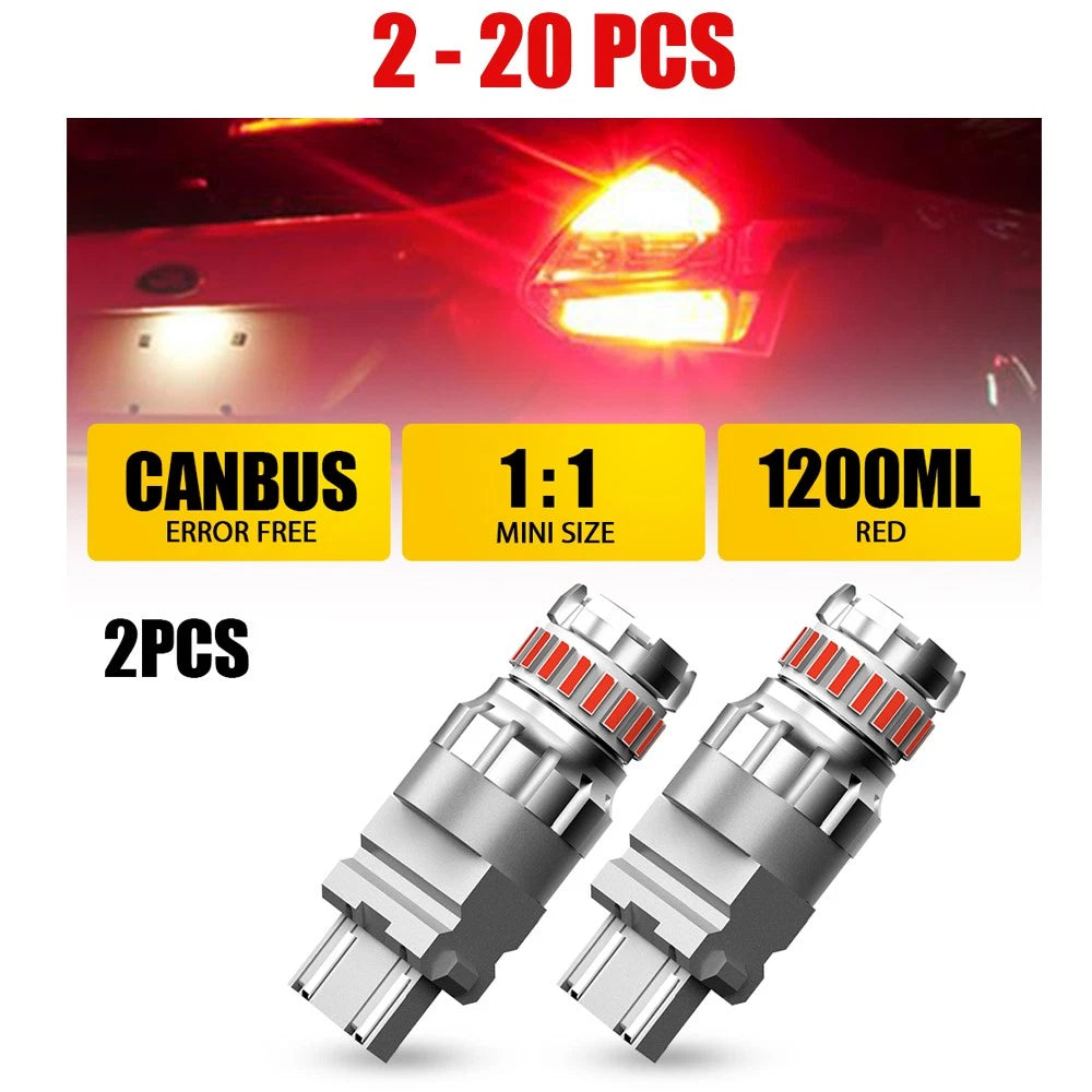 2-20PCS LED Turn Signal Red Light Bulb Hyper Flash 3157,3156,3056,3456,4156,3057