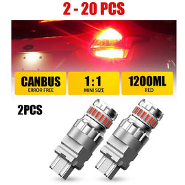 2-20PCS LED Turn Signal Red Light Bulb Hyper Flash 3157,3156,3056,3456,4156,3057
