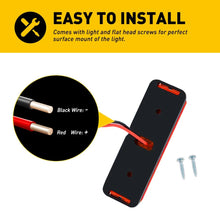 Load image into Gallery viewer, 4pcs Lights 3-LED Trailer Marker Truck Clearance Side Light Waterproof Red Amber