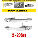 For 2007-2010 Saturn Sky Chrome Exterior Door Handles Bar Front Left&Right 2-20X