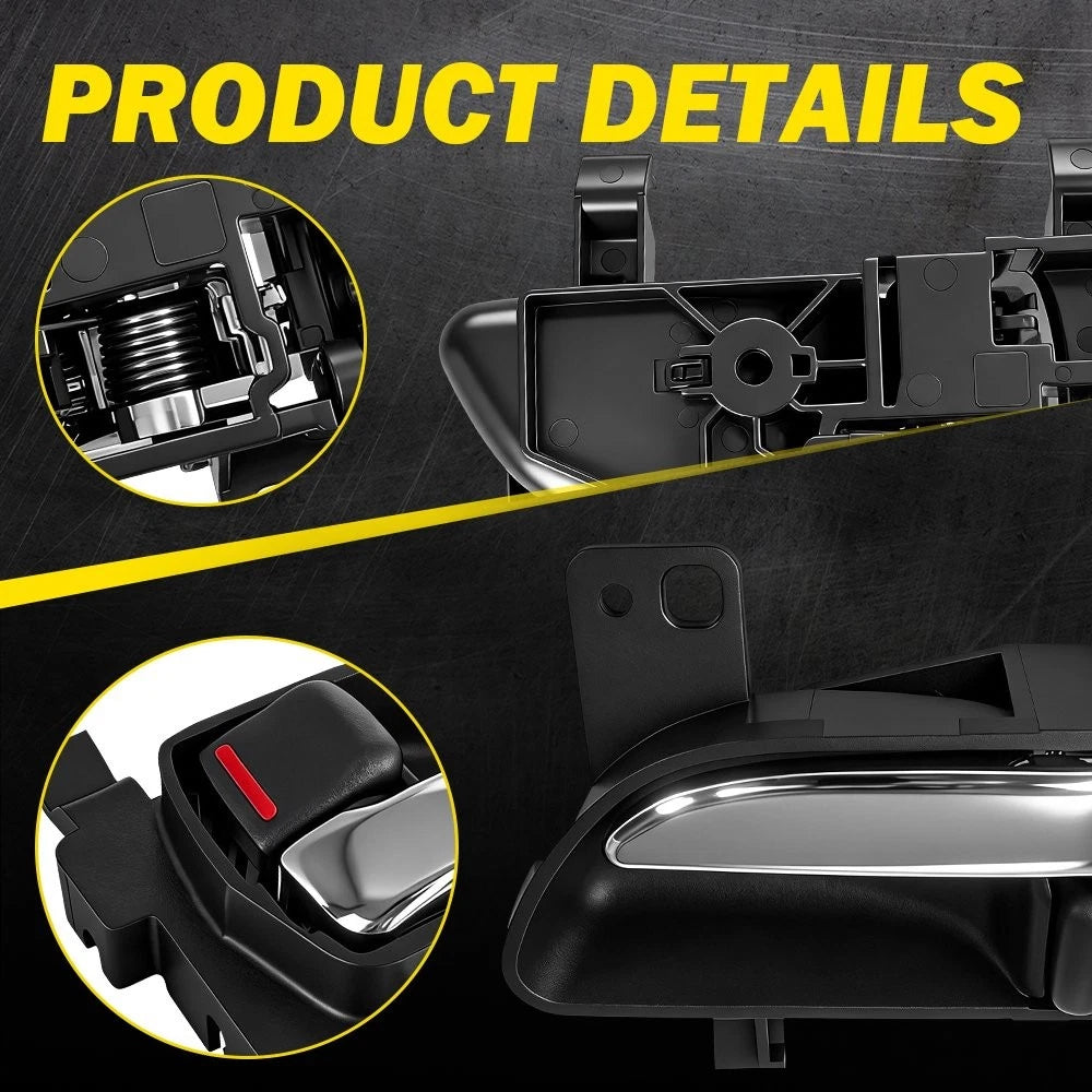1-10PCS Fit Subaru CROSSTREK 2013-2017 Inner Left Door Handle Latch Black Chrome