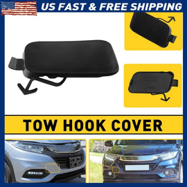 Front Tow Eye Hook Cover Cap Black For Honda 71104-T7M-H00 2019-2021 HR-V