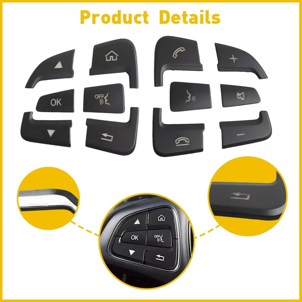 1-10Set Steering Wheel Fit Button Cap 15+ Mercedes B Benz C A GLA GLS GLE CLASS