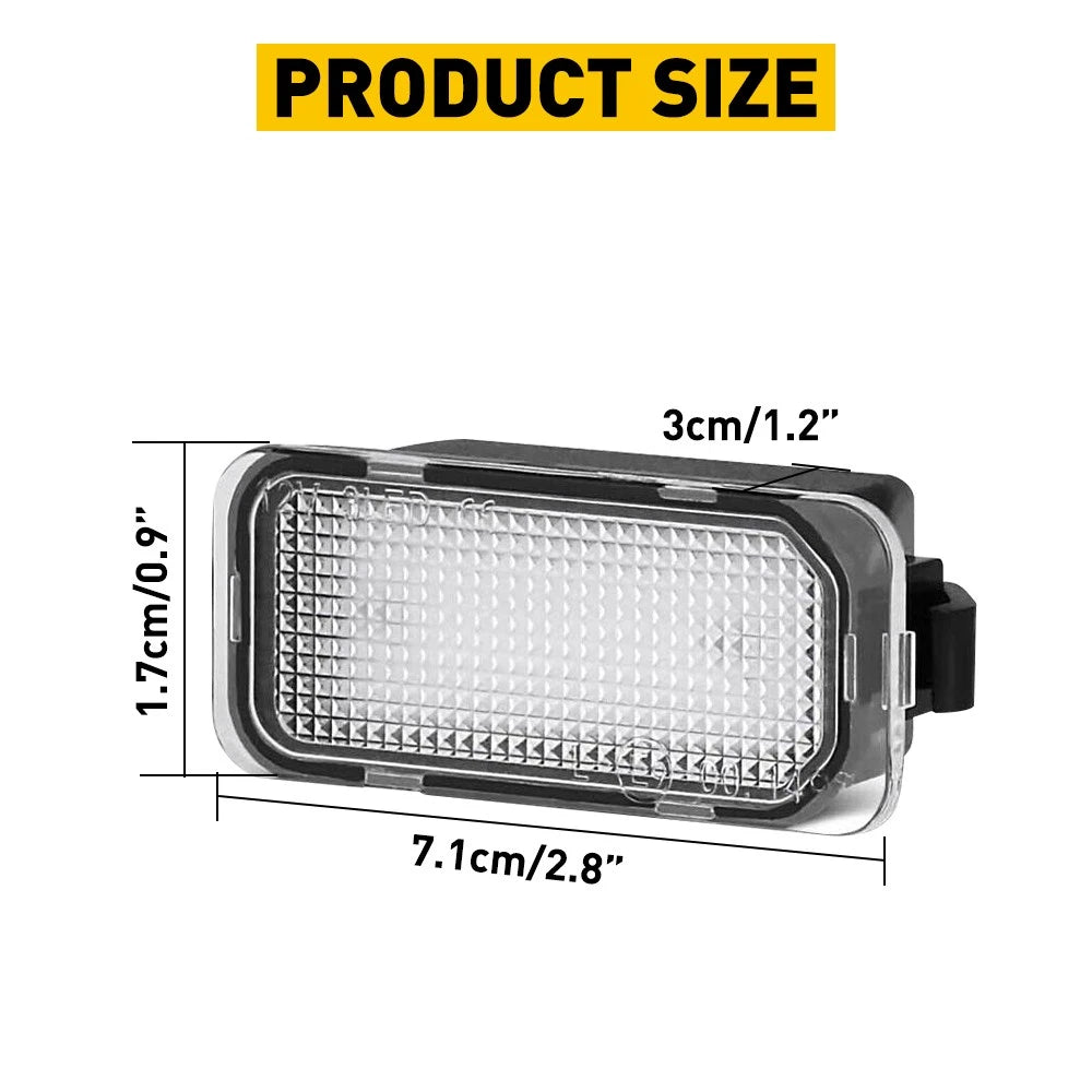 White LED License Assembly Plate Light For 2015 2016 2014 2013 2017 Ford C-Max