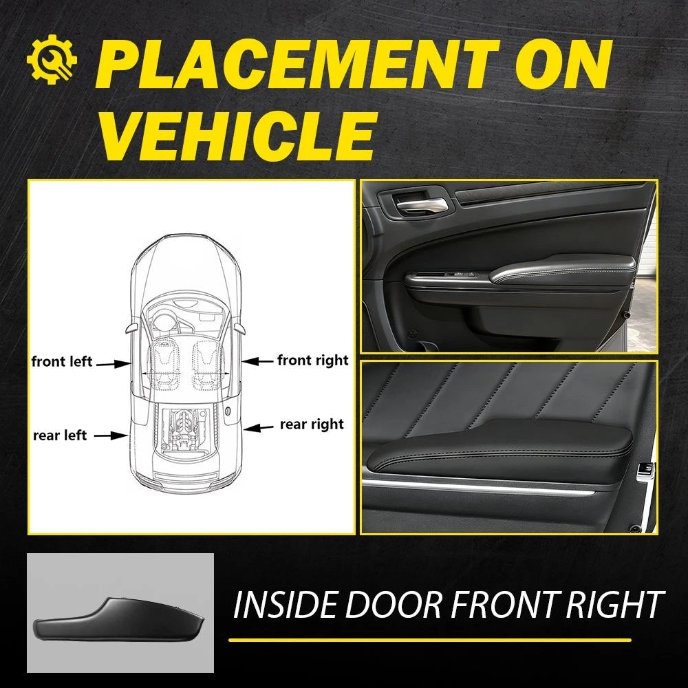 1-10X Door Panel Armrest Front Right Passenger Side Fit 2011-2023 DODGE CHARGER
