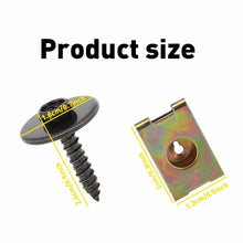Load image into Gallery viewer, Metal Car Body Fender Screw Bumper U Retainer Nut Clips Gasket Fastener 40-400X