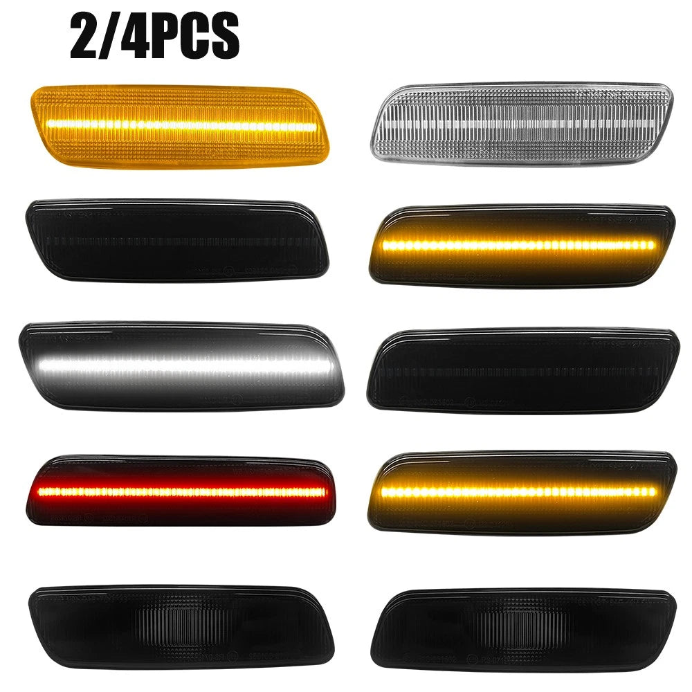 LED Side Marker Light for 2001-05 Lexus Smoked/Clear IS300 Lamp Amber/White/Red