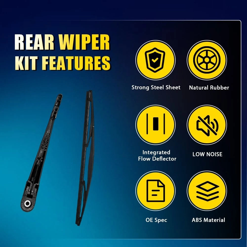 1Set 287806GX5A Rear Window Wiper Arm & Blade Kit for 2017-2024 NISSAN ARMADA