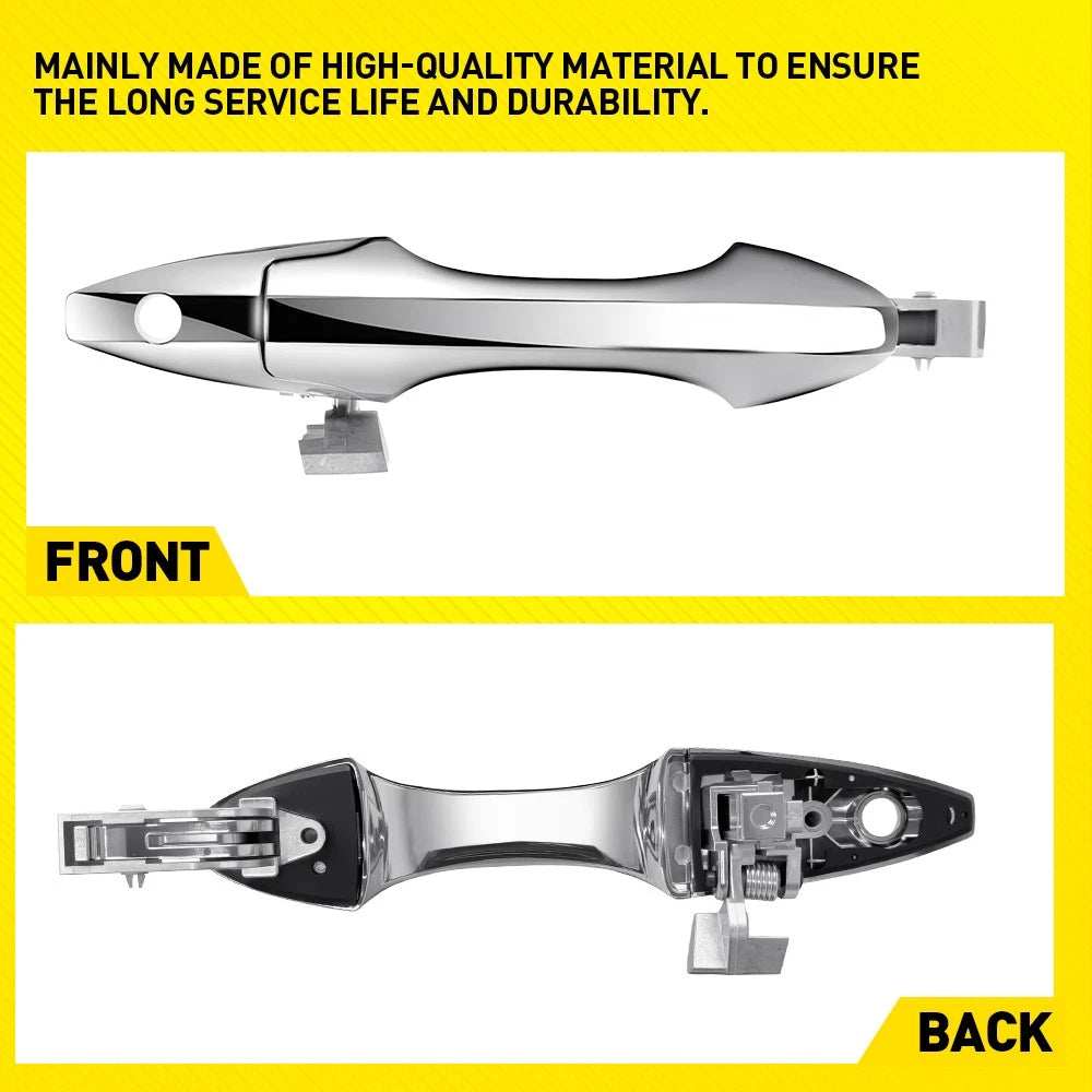 1X Exterior Door Handle For 2007-2013 Acura MDX Front Driver Side Chrome Plastic