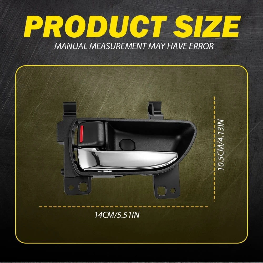1-10 Interior Door Handle Inner Left Black Chrome For Subaru CROSSTREK 2013-2017