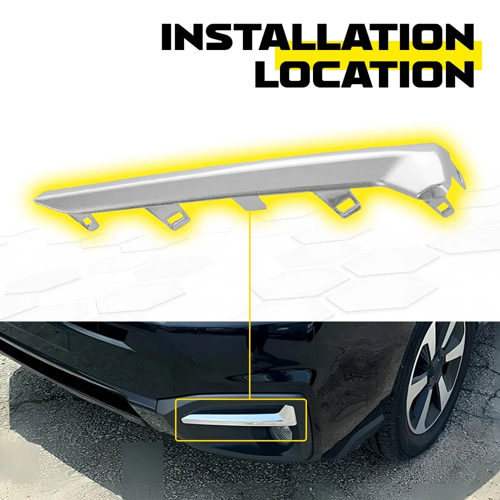 Front Fog Bumper Molding Cover Light 2017-18 for Trim Forester Subaru Left Right